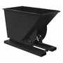 Vestil No Bump LD Hopper .75CbYd SG Black