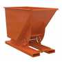 Vestil No Bump LD Hopper .75CbYd Orange