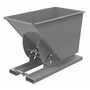Vestil No Bump MD Hopper .75CbYd BS Gray