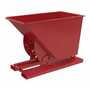 Vestil No Bump MD Hopper .75CbYd Red