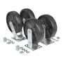 Vestil Glass-Filled Nylon Caster Kit 8 in x 2 in 4800 lb Cap, Black
