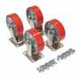 Vestil Poly Stl Caster Kit 6x2 4800lb Cap