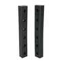 Vestil Hardened Molded Rubber Bumper 2 Pack 30 In, Black