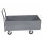 Vestil Steel Heavy Duty Deep Box Platform Truck 24x48 12in Sides 2000 Lb. Capacity Gray