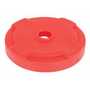 Vestil Low-Density Polyethylene 55 Gallon Drum Recycling Lid Red