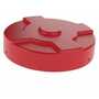 Vestil Low Density Polyethylene Drum Cover Closed 55 Gallon Red