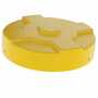 Vestil Low Density Polyethylene Drum Cover 55 Gallon Closed Yellow