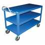 Vestil DH-PH4-2448-3 24x48 HD Ergo Handle Cart 3Shelf