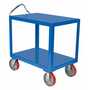 Vestil DH-PU2.4-2436 24x36 Ergo Handle Cart Poly Wheels