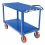 Vestil DH-PU2.4-3060 30x60 Ergo Handle Cart Poly Wheels