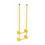 Vestil Steel Walk Through Dock Ladder 2 Step 300 Lb. Cap, Yellow