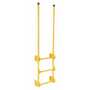 Vestil Steel Walk Through Dock Ladder 3 Step 300 Lb. Cap, Yellow