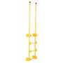 Vestil Steel Walk Through Dock Ladder 4 Step 300 Lb. Cap, Yellow