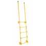 Vestil Steel Walk Through Dock Ladder 5 Step 300 Lb. Cap, Yellow