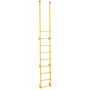 Vestil Steel Walk Through Dock Ladder 9 Step 300 Lb. Cap, Yellow
