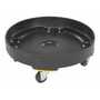 Vestil DRUM-DP-HD-55-BK 55 Gallon HD Poly Drum Dolly Black