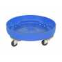 Vestil DRUM-DP-HD-55-BU 55 Gallon Poly Drum Dolly .6K Blue