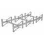 Vestil DRUM-RACK-3-G Galvanized 3 Drum Stackable Rack