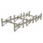 Vestil DRUM-RACK-3-SS SS 3 Drum Stackable Rack