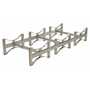 Vestil DRUM-RACK-3-SS SS 3 Drum Stackable Rack