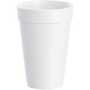 Dart DCC16J16 Disposable White Cold and Hot Foam Cups, 16 oz