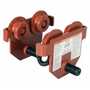Vestil Steel Push Eye Manual Trolley 2000 Lb. Cap, Orange