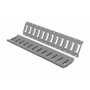 Vestil Steel E-Track 2 Ft. Length 4 Pack Gray