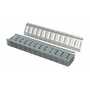 Vestil Steel Zinc Plated E-Track 2 Ft. Length 10 Pack Gray