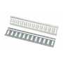 Vestil Steel Zinc Plated E-Track 2 Ft. Length 2 Pack, Gray