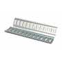 Vestil Steel Zinc Plated E-Track 2 Ft. Length 4 Pack, Gray