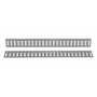 Vestil Steel E-Track 4 Ft. Length 2 Pack Gray