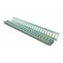 Vestil Steel Zinc Plated E-Track 4 Ft. Length 10 Pack Gray