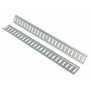 Vestil Steel Zinc Plated E-Track 4 Ft. Length 2 Pack, Gray