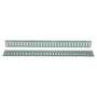 Vestil Steel E-Track 5 Ft. Length 4 Pack Gray