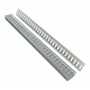 Vestil Steel Zinc Plated E-Track 5 Ft. Length 10 Pack Gray