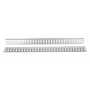 Vestil Steel Zinc Plated E-Track 5 Ft. Length 2 Pack, Gray