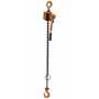 Vestil Steel Economy Lever Hoist 5 Ft. Chain 2000 Lb. Cap, Orange