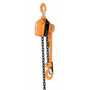 Vestil Steel Economy Lever Hoist 5 Ft. Chain 3000 Lb. Cap, Orange