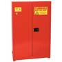 Eagle 1947 Flammable Liquid Safety Cabinet, Red, 2 Shelves, 45 gal Cap