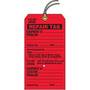 Emed Co CRT786R Red Cardstock Repair Tag, 4 in x 7-1/2 in