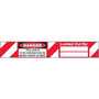 Emedco SLPL8 Self-Laminating Padlock Labels "DANGER Locked Out By", 5"