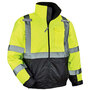 Ergodyne® GloWear® 8377 Lime Class 3 Quilted Bomber Jacket