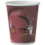 SOLO® SCCOF10BI0041 Poly-Lined 10-oz. Maroon Hot-Drink Cups