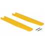 Vestil Polyethylene Fork Blade Protectors 4 In. x 36 In. Yellow