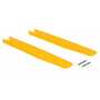 Vestil Polyethylene Fork Blade Protectors 4 In. x 42 In. Yellow