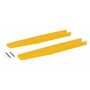 Vestil Polyethylene Fork Blade Protectors 5 In. x 36 In. Yellow