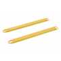 Vestil Steel Fork Extensions 4 In. x 66 In. 4000 Lb. Cap, Yellow