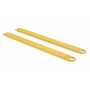 Vestil Steel Fork Extensions 5 In. x 84 In. 4,000 Lb. Cap, Yellow