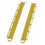 Vestil Steel Pin Style Fork Extensions with Load Rails, 5" X 96" 4,000 Lb. Cap, Yellow