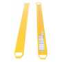 Vestil Steel Fork Extensions 5 In. x 96 In. 4,000 Lb. Cap, Yellow